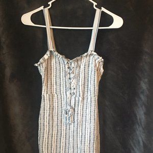 Sincerely Jules blue pinstripe sundress